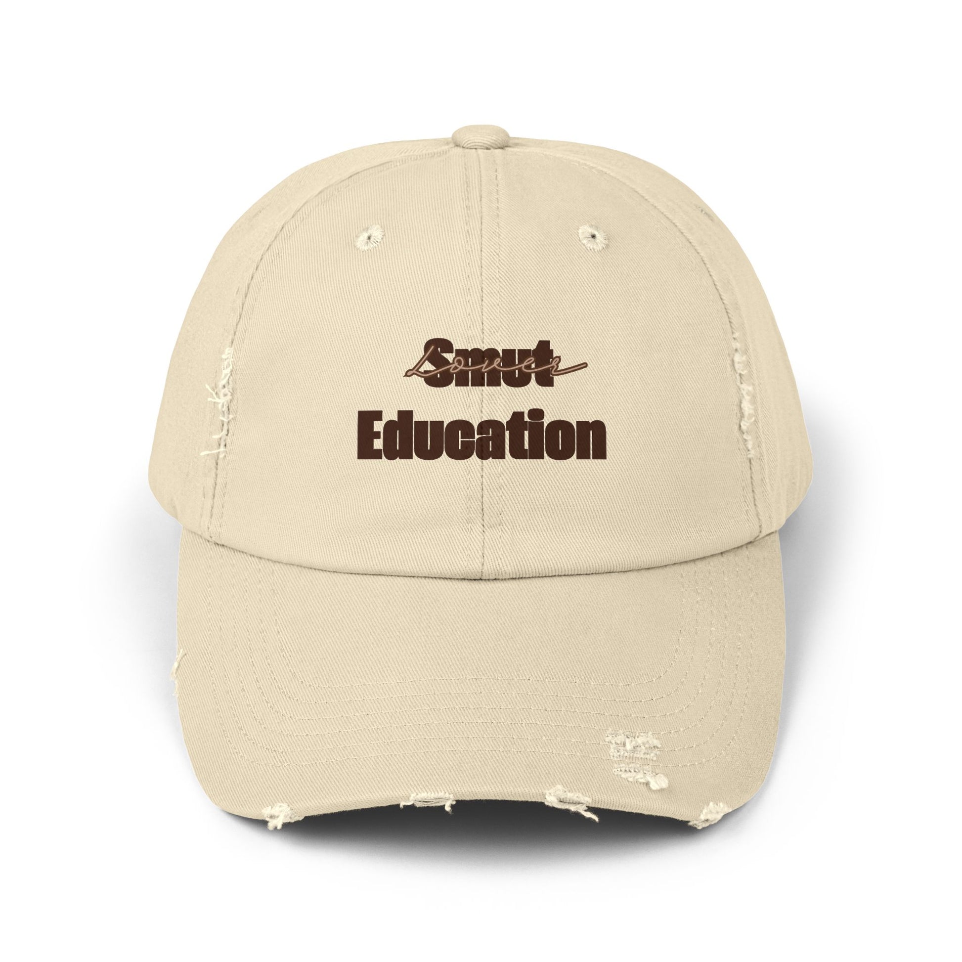 Peanut Butter Baby 'Smut Education Lover' Distressed Cap — Vintage Style Baseball Hat