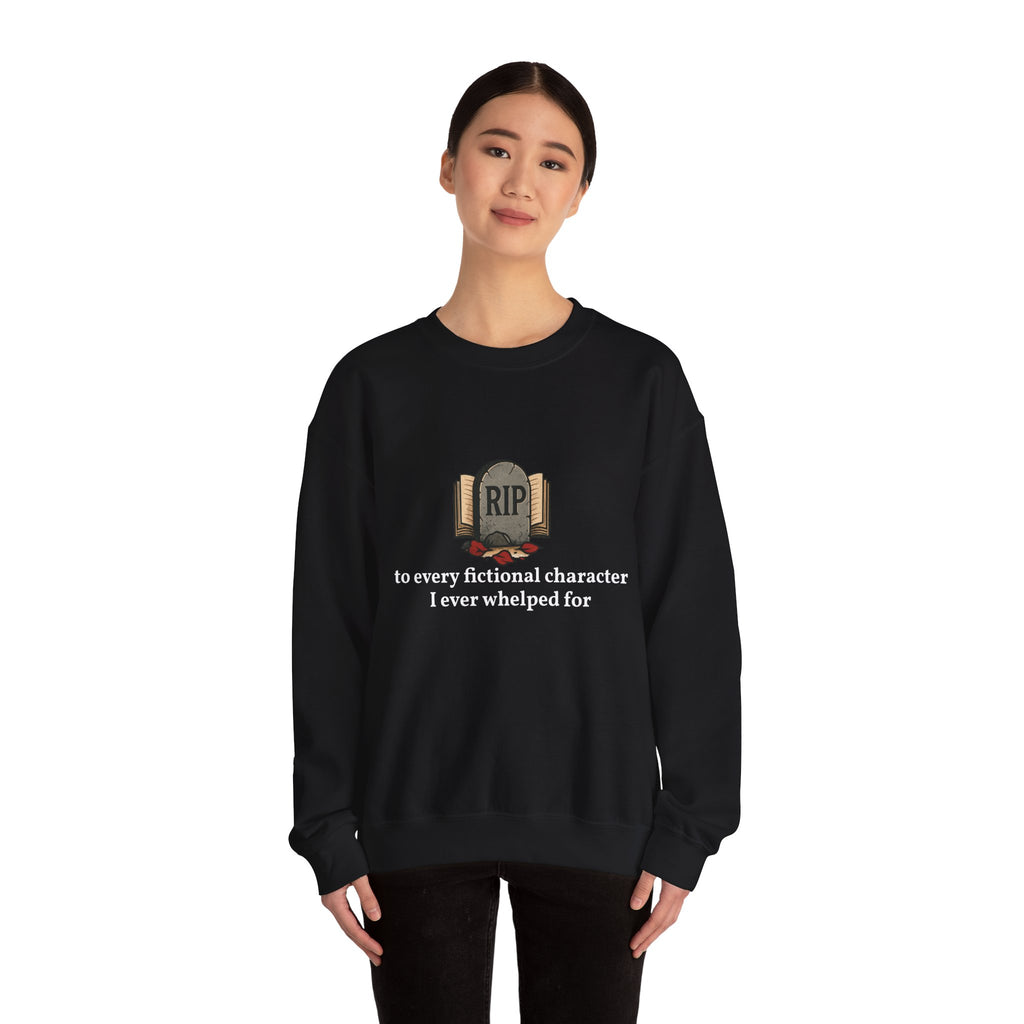 Rest in Peace Fictional Characters Sweatshirt, Cozy Crewneck, Unisex Pullover, Perfect Gift for Book Lovers, Writer Apparel, Heartfelt [...]