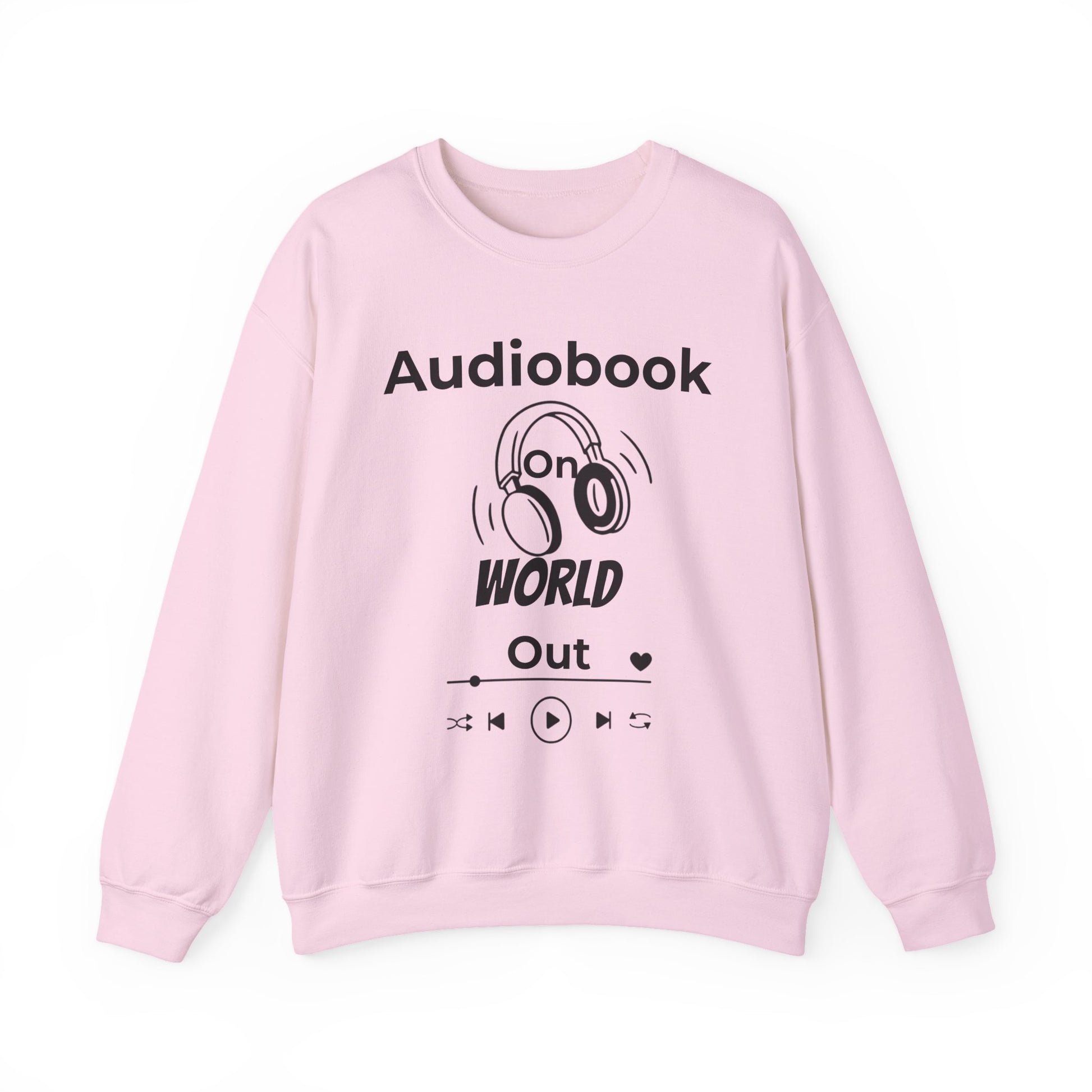 Audiobook Lover's Crewneck Sweatshirt, Cozy Gift for Bookworms, Relaxing Hoodie for Readers, Perfect for Holidays, Unisex Literary Apparel