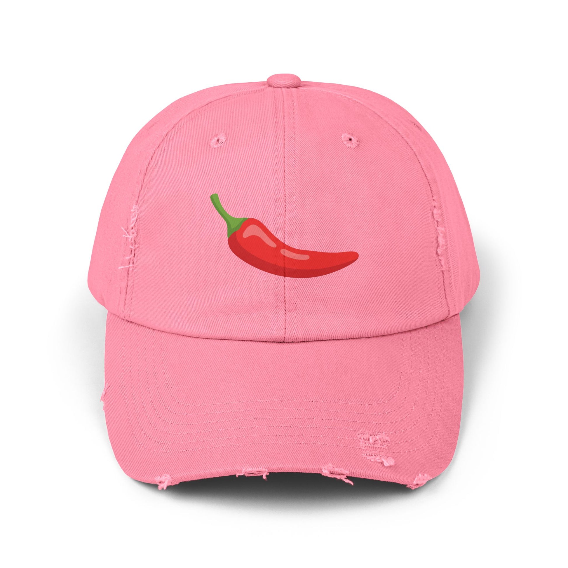 Red Chili Pepper 'Spicy Book' Distressed Cap