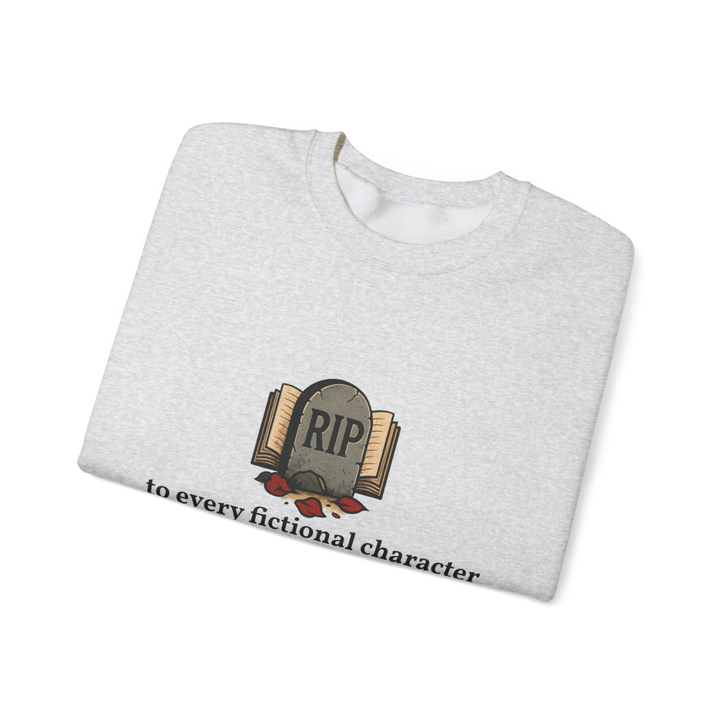 Rest in Peace Fictional Characters Sweatshirt, Cozy Crewneck, Unisex Pullover, Perfect Gift for Book Lovers, Writer Apparel, Heartfelt [...]