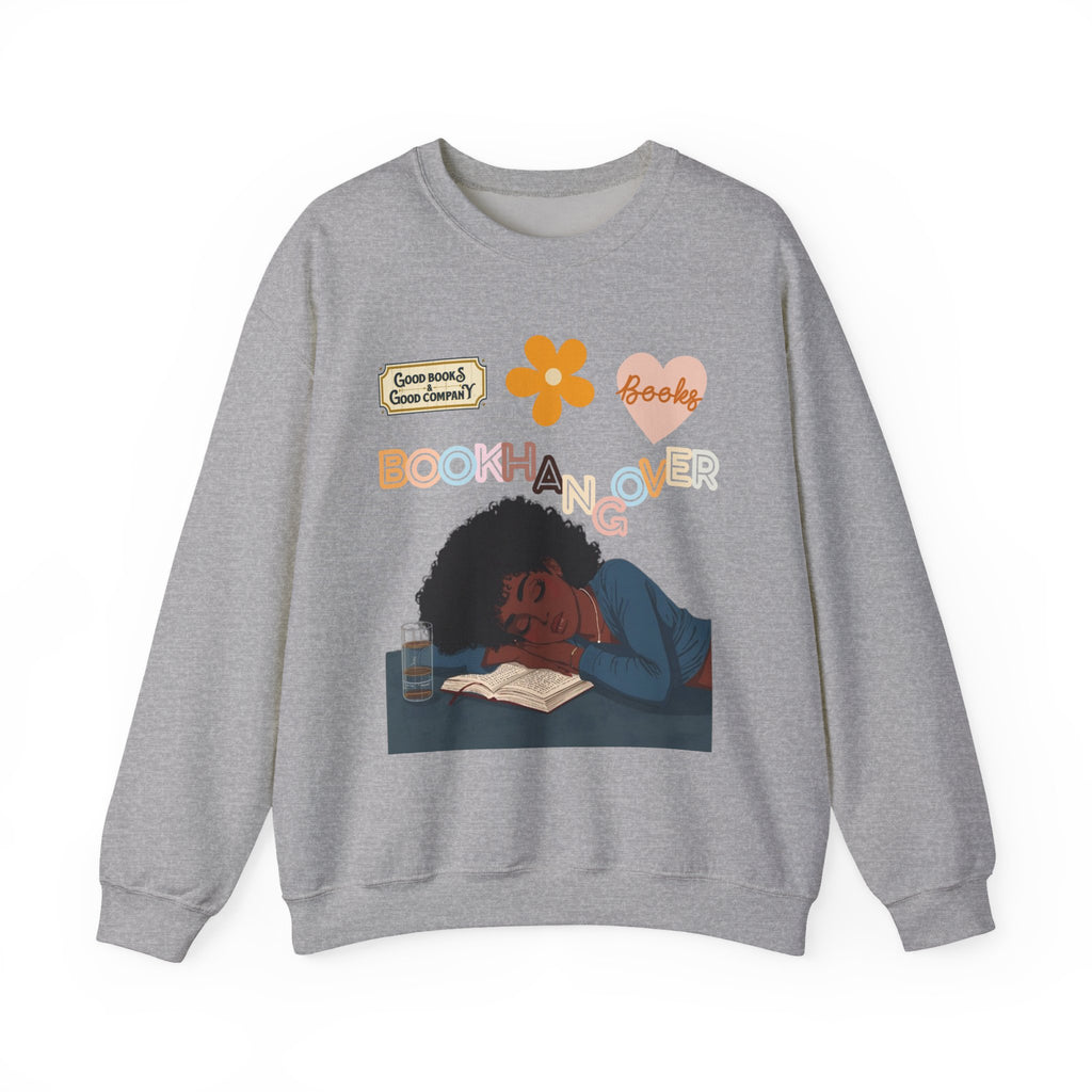 Cozy Book Hangover Sweatshirt, Perfect Gift for Readers, Bookish Decor, Casual Lounge Wear, Autumn Vibes, Seasonal Comfort