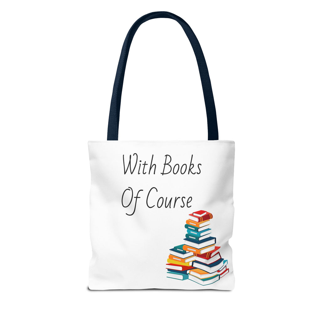Whimsical Tote Bag Fill Me Up, Books Lover Gift, Cute Canvas Tote
