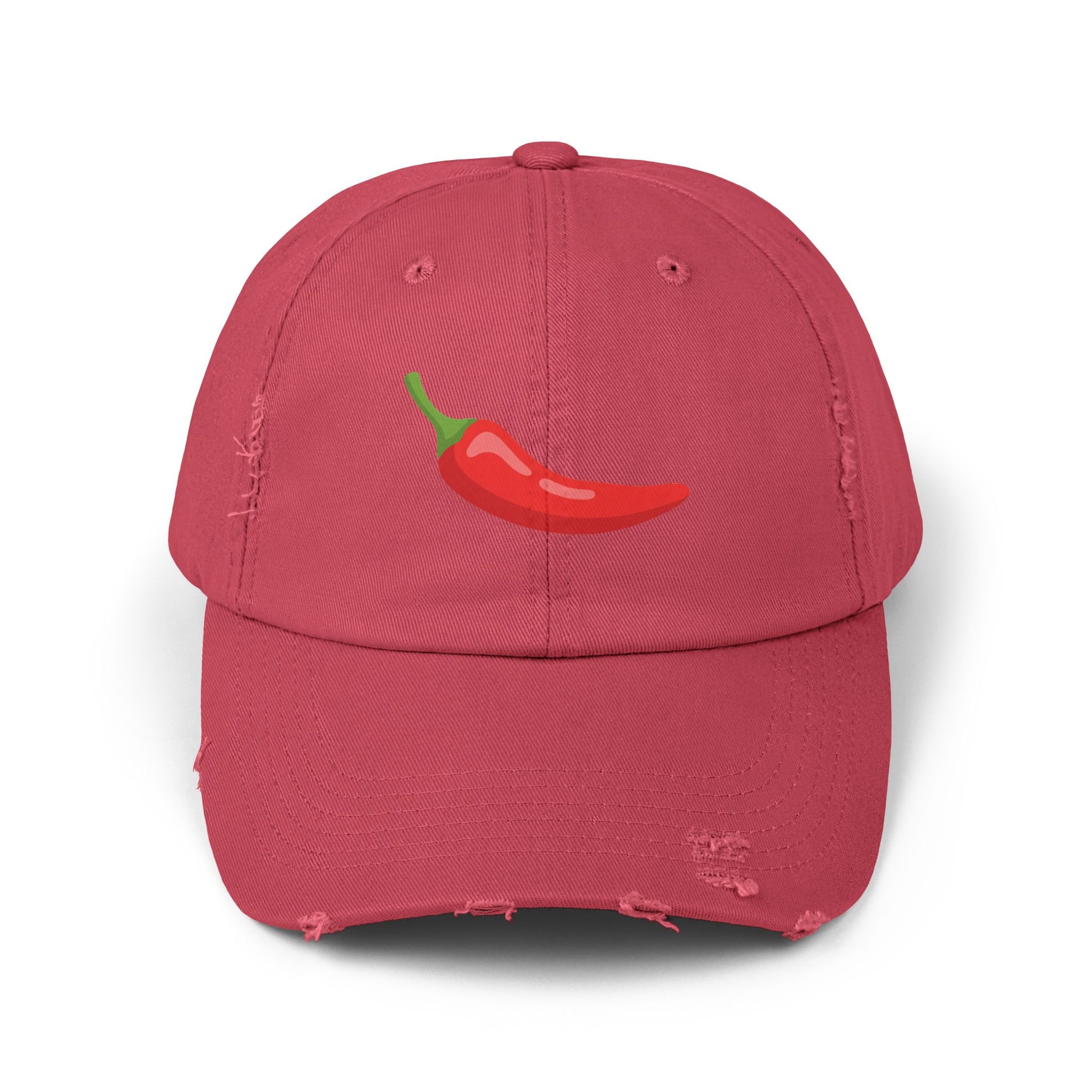 Red Chili Pepper 'Spicy Book' Distressed Cap