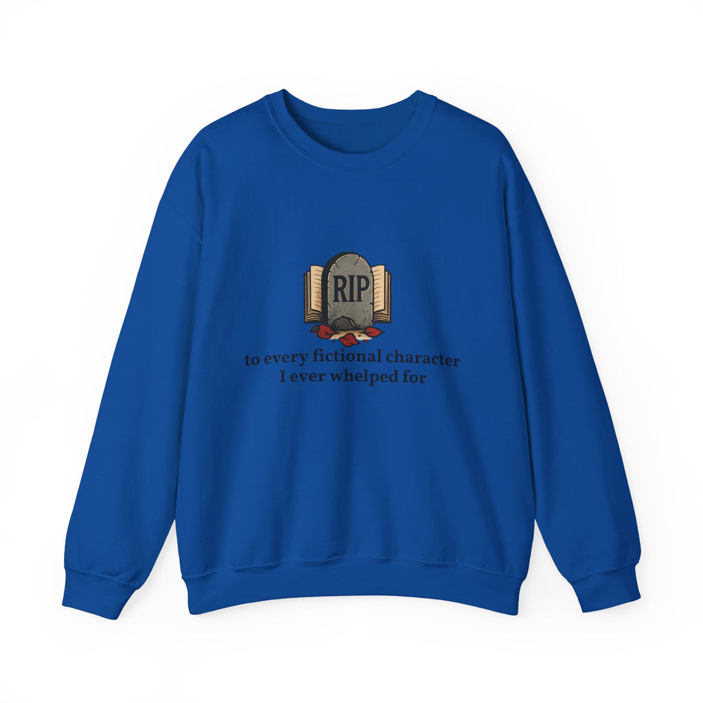Rest in Peace Fictional Characters Sweatshirt, Cozy Crewneck, Unisex Pullover, Perfect Gift for Book Lovers, Writer Apparel, Heartfelt [...]