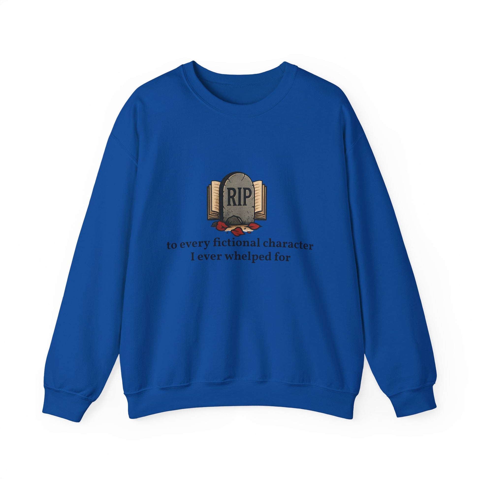 Rest in Peace Fictional Characters Sweatshirt, Cozy Crewneck, Unisex Pullover, Perfect Gift for Book Lovers, Writer Apparel, Heartfelt [...]