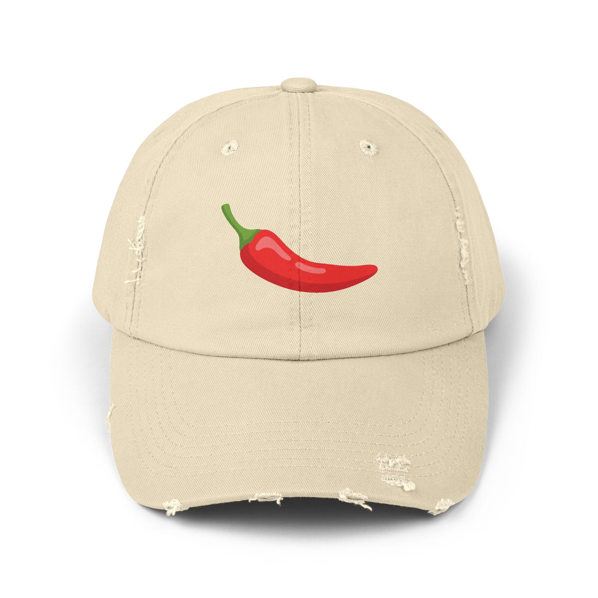 Red Chili Pepper 'Spicy Book' Distressed Cap