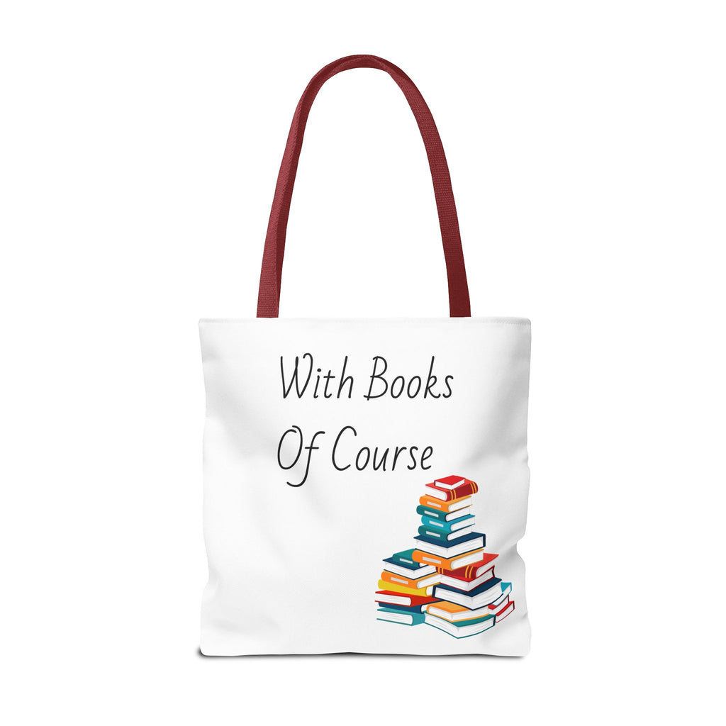 Whimsical Tote Bag Fill Me Up, Books Lover Gift, Cute Canvas Tote