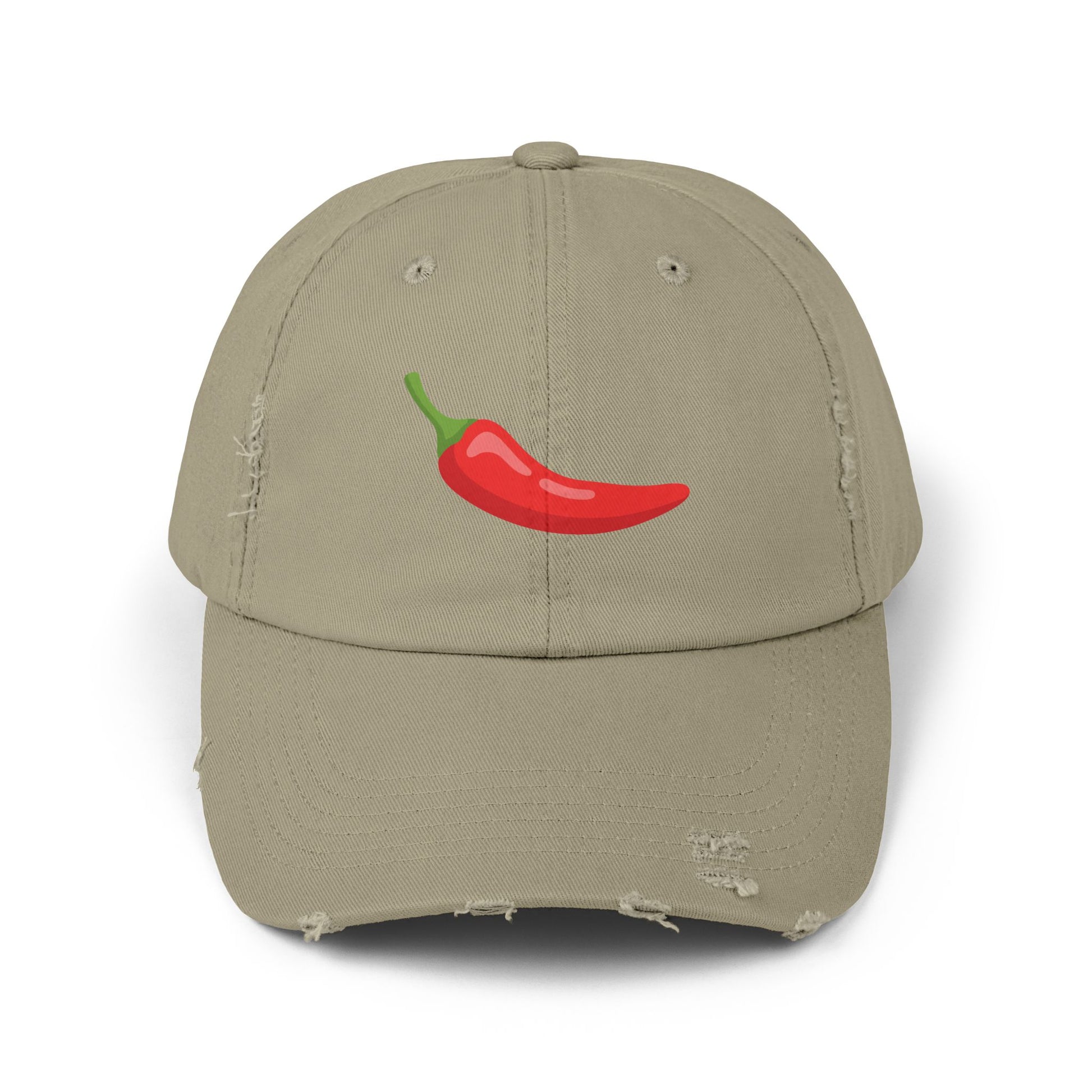 Red Chili Pepper 'Spicy Book' Distressed Cap