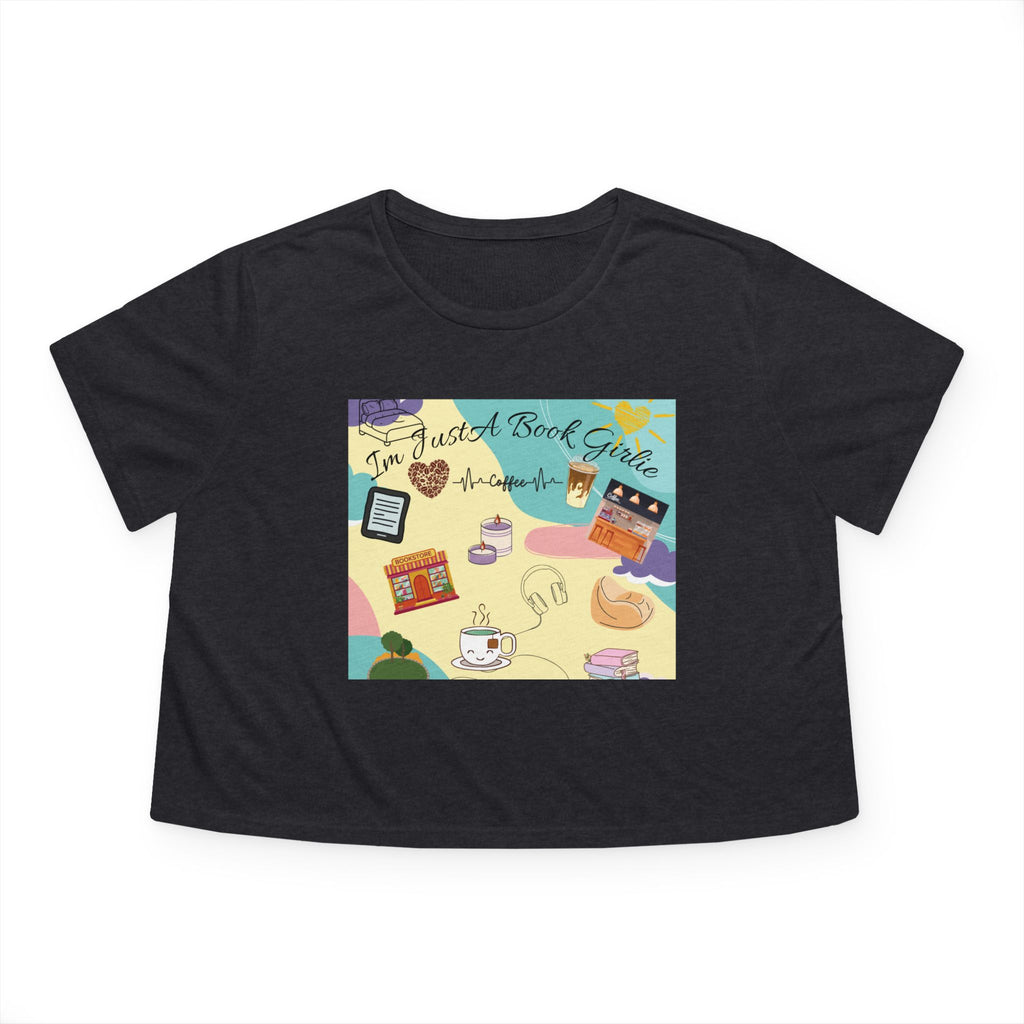 Flowy Cropped Tee Book Girlie Shirt