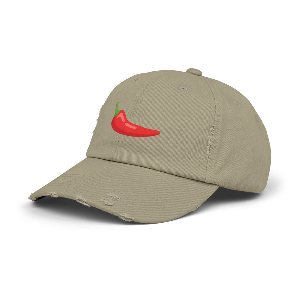 Red Chili Pepper 'Spicy Book' Distressed Cap