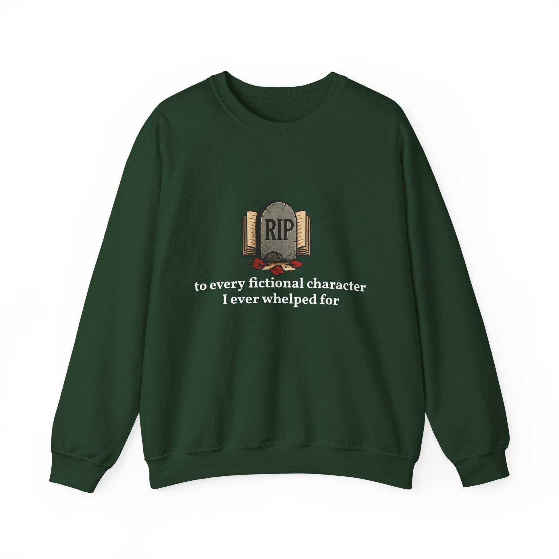 Rest in Peace Fictional Characters Sweatshirt, Cozy Crewneck, Unisex Pullover, Perfect Gift for Book Lovers, Writer Apparel, Heartfelt [...]