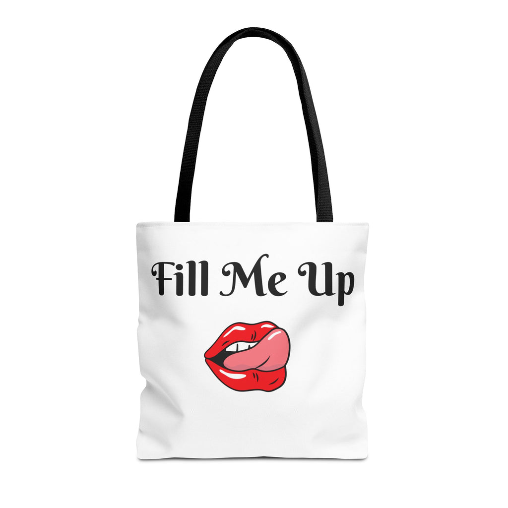 Whimsical Tote Bag Fill Me Up, Books Lover Gift, Cute Canvas Tote