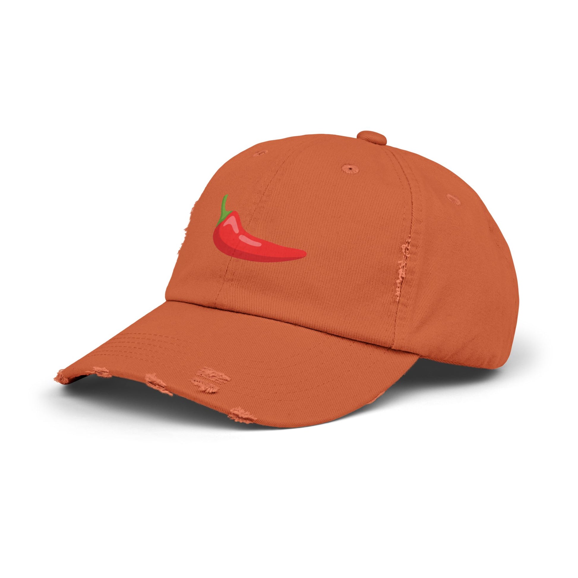 Red Chili Pepper 'Spicy Book' Distressed Cap
