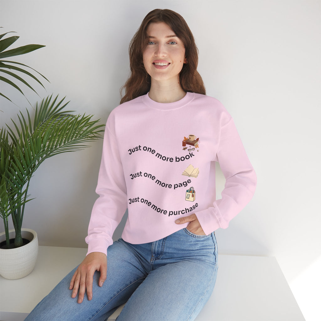 Reading Lover's Crewneck Sweatshirt, Cozy Literary Gift, Bookworm Apparel, Gift for Book Lovers, Cute Sweatshirt for Holidays, Just [...]
