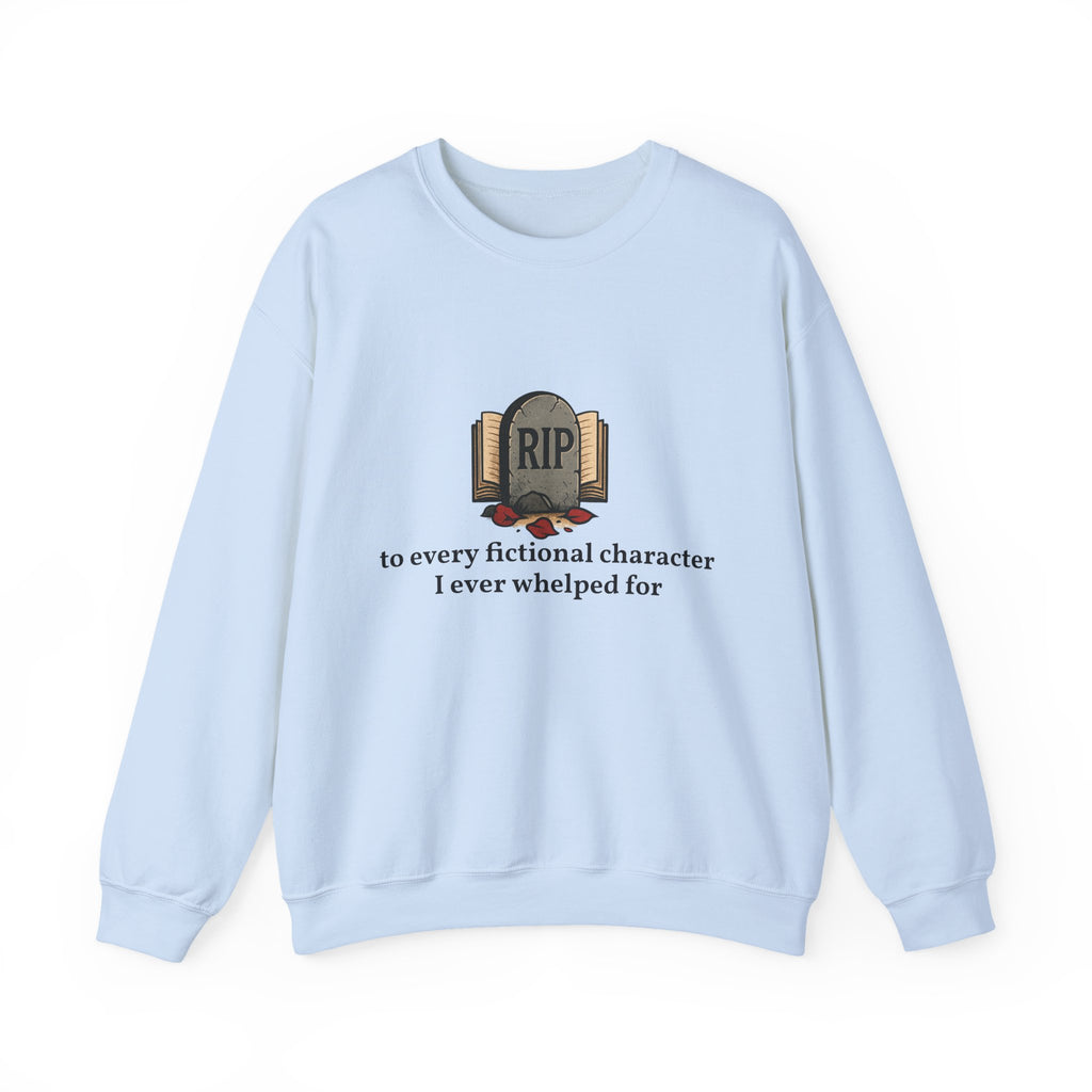 Rest in Peace Fictional Characters Sweatshirt, Cozy Crewneck, Unisex Pullover, Perfect Gift for Book Lovers, Writer Apparel, Heartfelt [...]