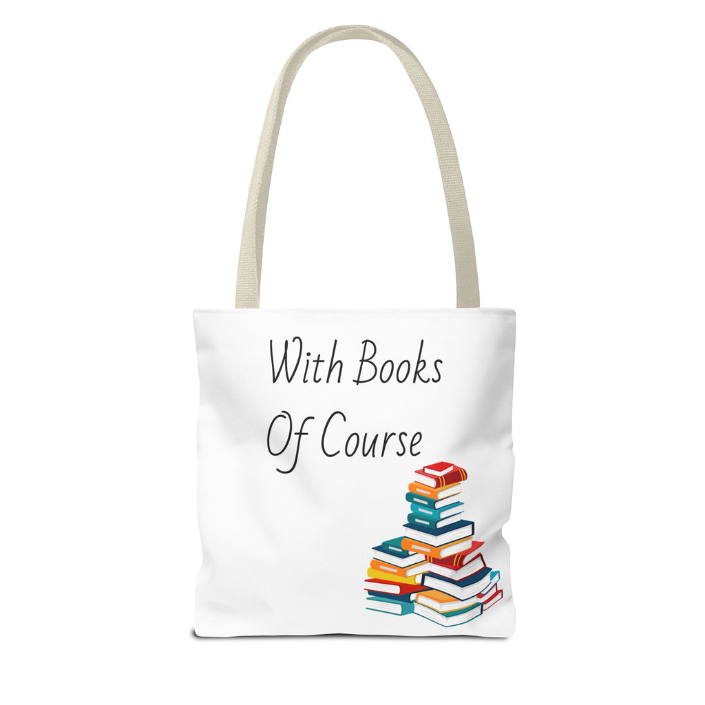 Whimsical Tote Bag Fill Me Up, Books Lover Gift, Cute Canvas Tote