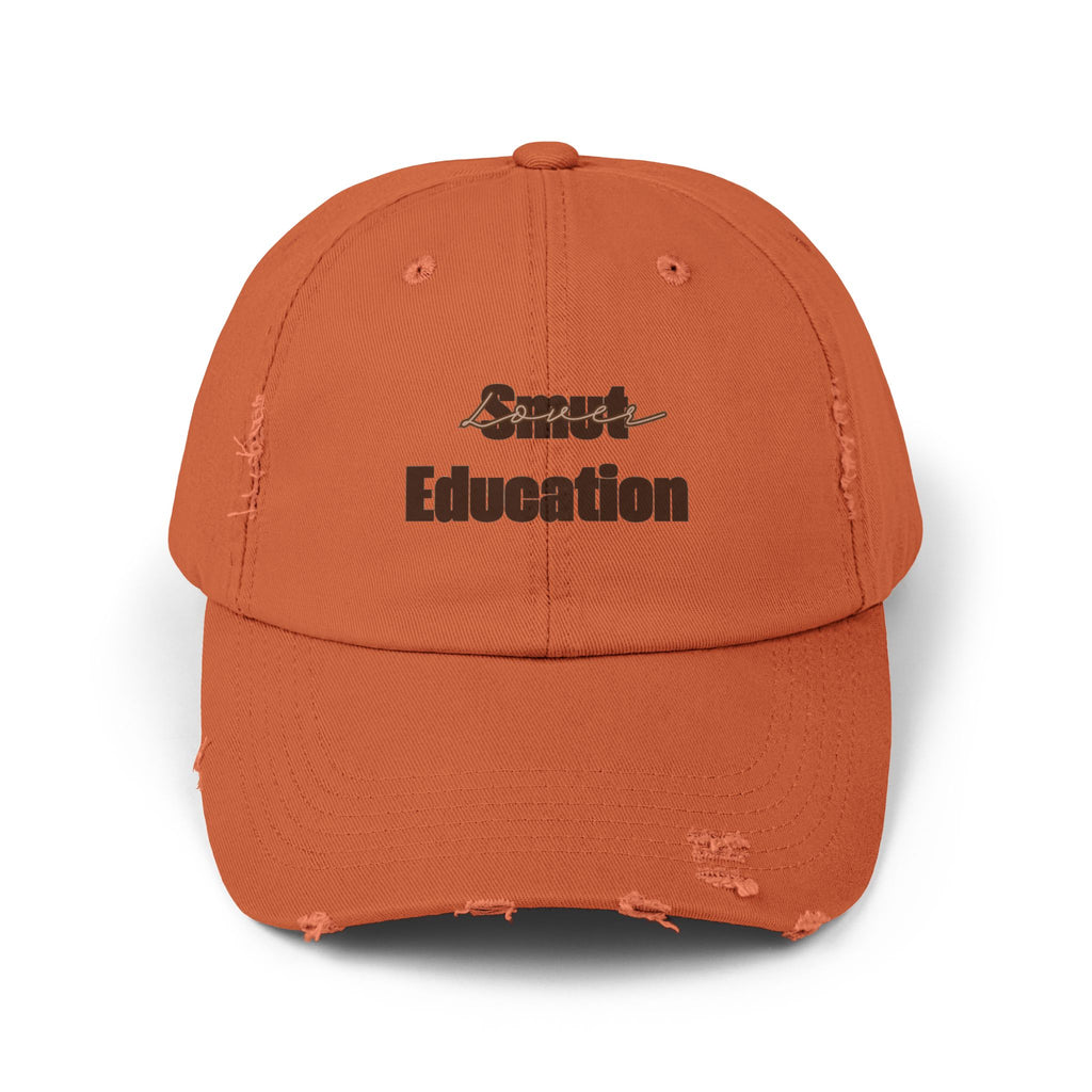 Peanut Butter Baby 'Smut Education Lover' Distressed Cap — Vintage Style Baseball Hat