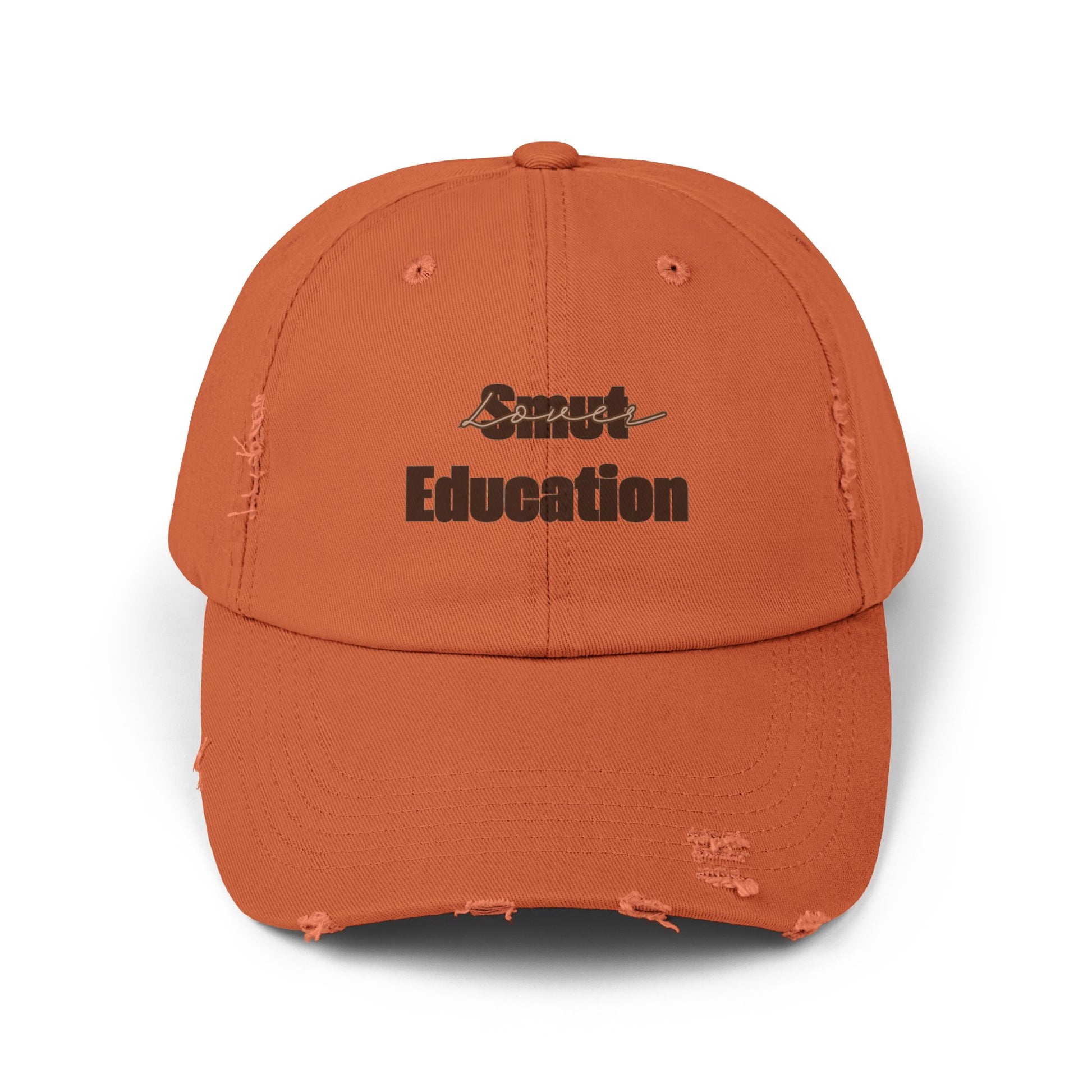 Peanut Butter Baby 'Smut Education Lover' Distressed Cap — Vintage Style Baseball Hat