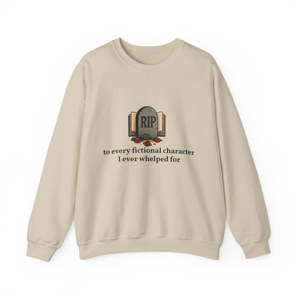 Rest in Peace Fictional Characters Sweatshirt, Cozy Crewneck, Unisex Pullover, Perfect Gift for Book Lovers, Writer Apparel, Heartfelt [...]