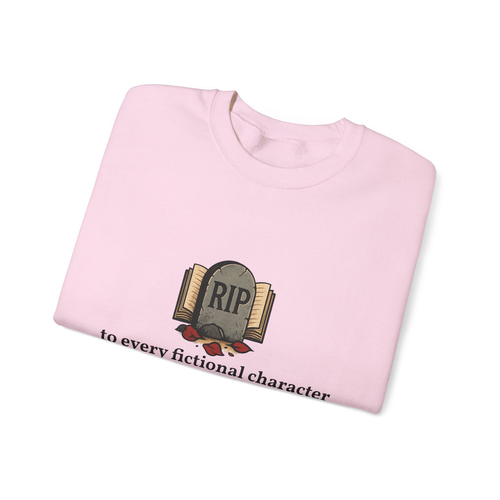 Rest in Peace Fictional Characters Sweatshirt, Cozy Crewneck, Unisex Pullover, Perfect Gift for Book Lovers, Writer Apparel, Heartfelt [...]