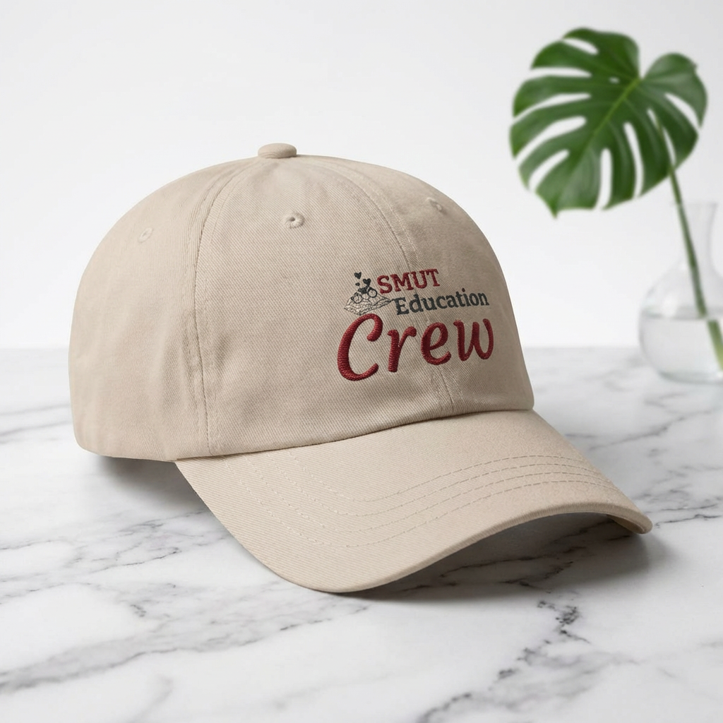 Smut Education Crew Cap | Camo Cap, Embroidered Adjustable Baseball Hat