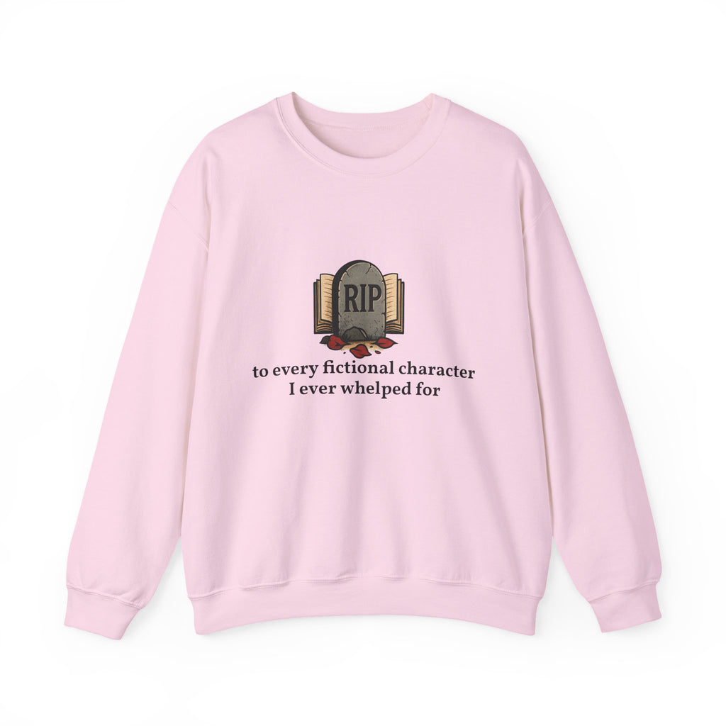 Rest in Peace Fictional Characters Sweatshirt, Cozy Crewneck, Unisex Pullover, Perfect Gift for Book Lovers, Writer Apparel, Heartfelt [...]