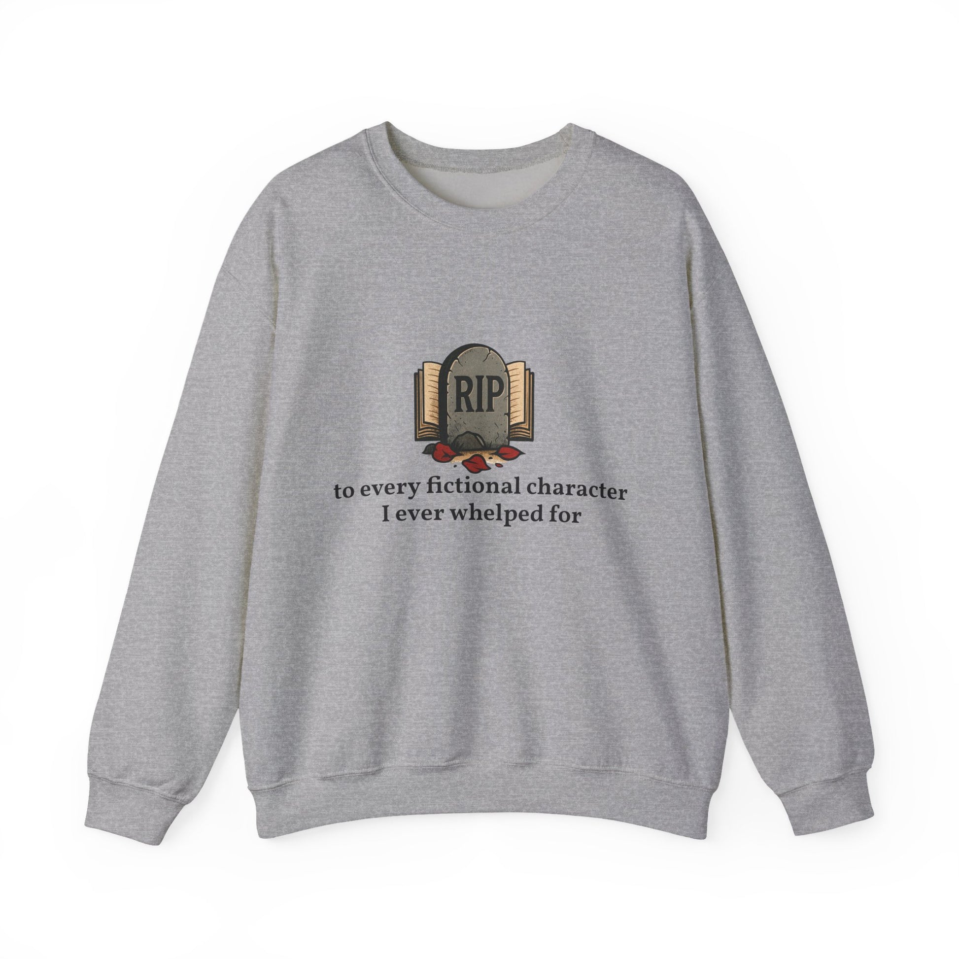 Rest in Peace Fictional Characters Sweatshirt, Cozy Crewneck, Unisex Pullover, Perfect Gift for Book Lovers, Writer Apparel, Heartfelt [...]
