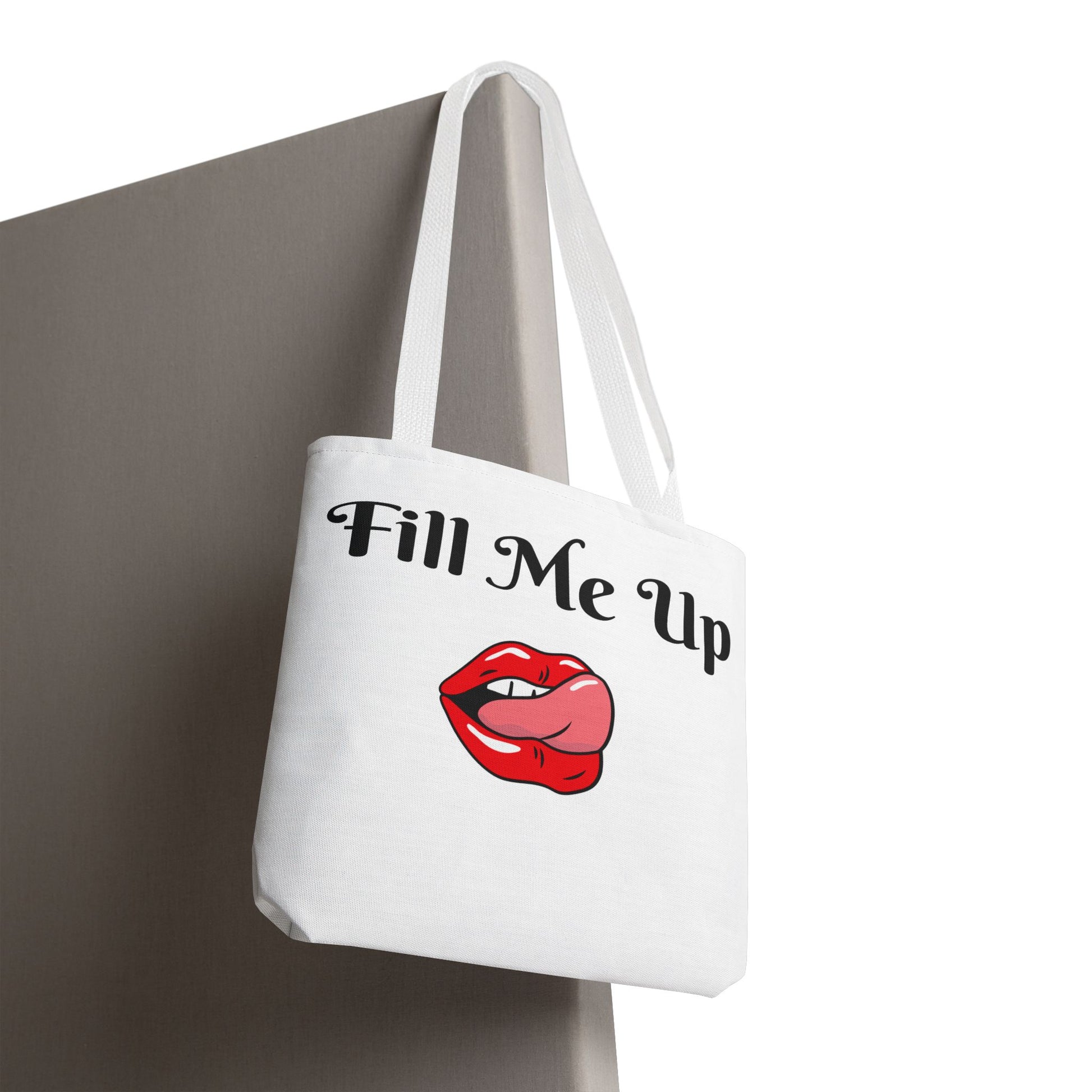 Whimsical Tote Bag Fill Me Up, Books Lover Gift, Cute Canvas Tote