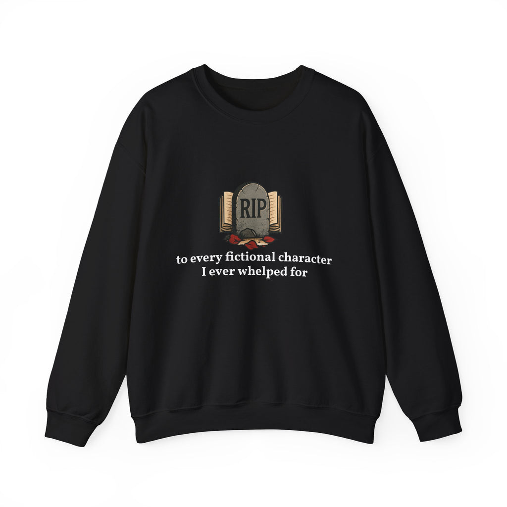 Rest in Peace Fictional Characters Sweatshirt, Cozy Crewneck, Unisex Pullover, Perfect Gift for Book Lovers, Writer Apparel, Heartfelt [...]