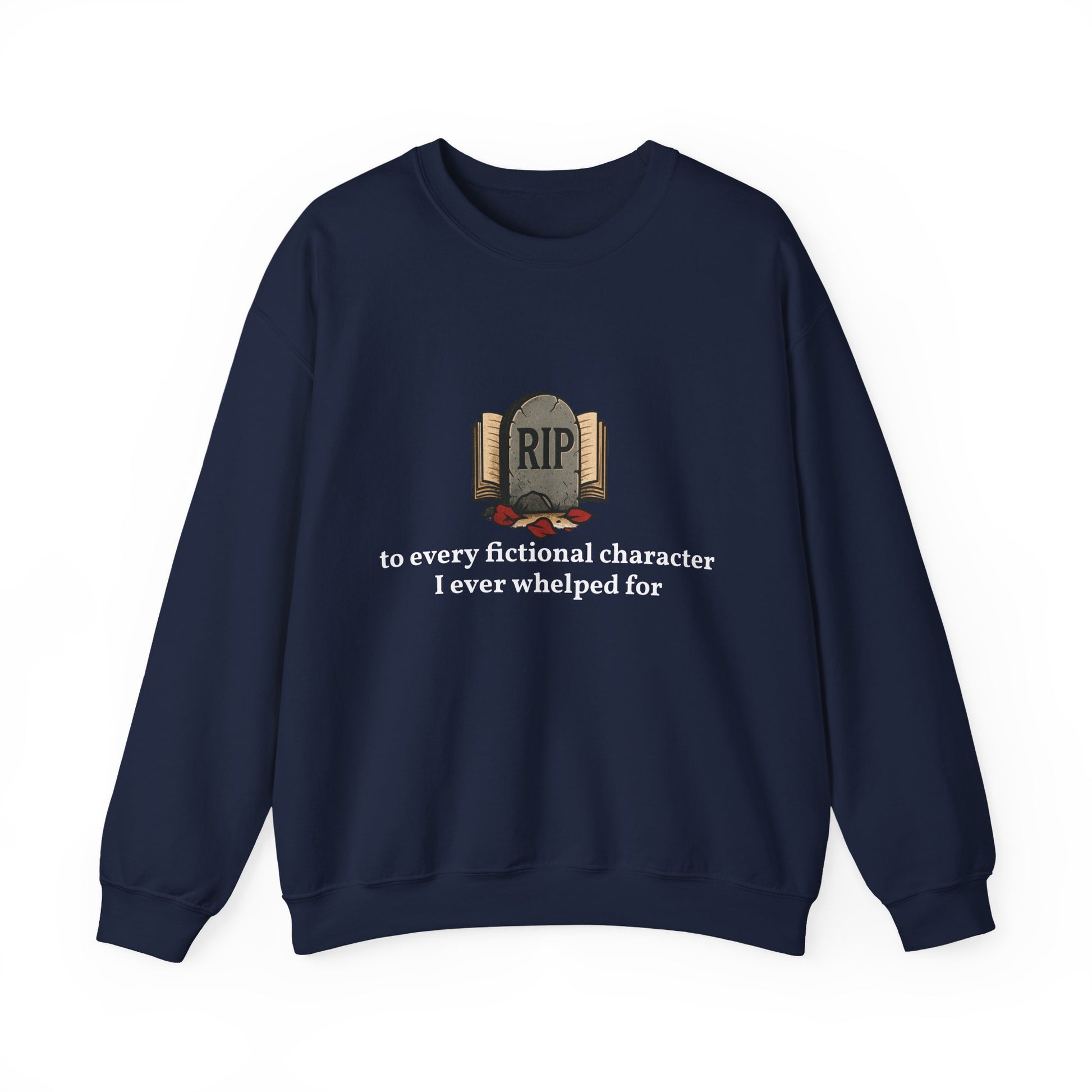 Rest in Peace Fictional Characters Sweatshirt, Cozy Crewneck, Unisex Pullover, Perfect Gift for Book Lovers, Writer Apparel, Heartfelt [...]