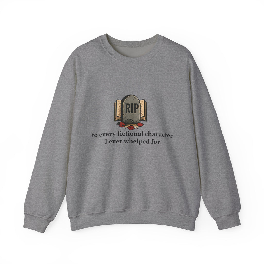 Rest in Peace Fictional Characters Sweatshirt, Cozy Crewneck, Unisex Pullover, Perfect Gift for Book Lovers, Writer Apparel, Heartfelt [...]