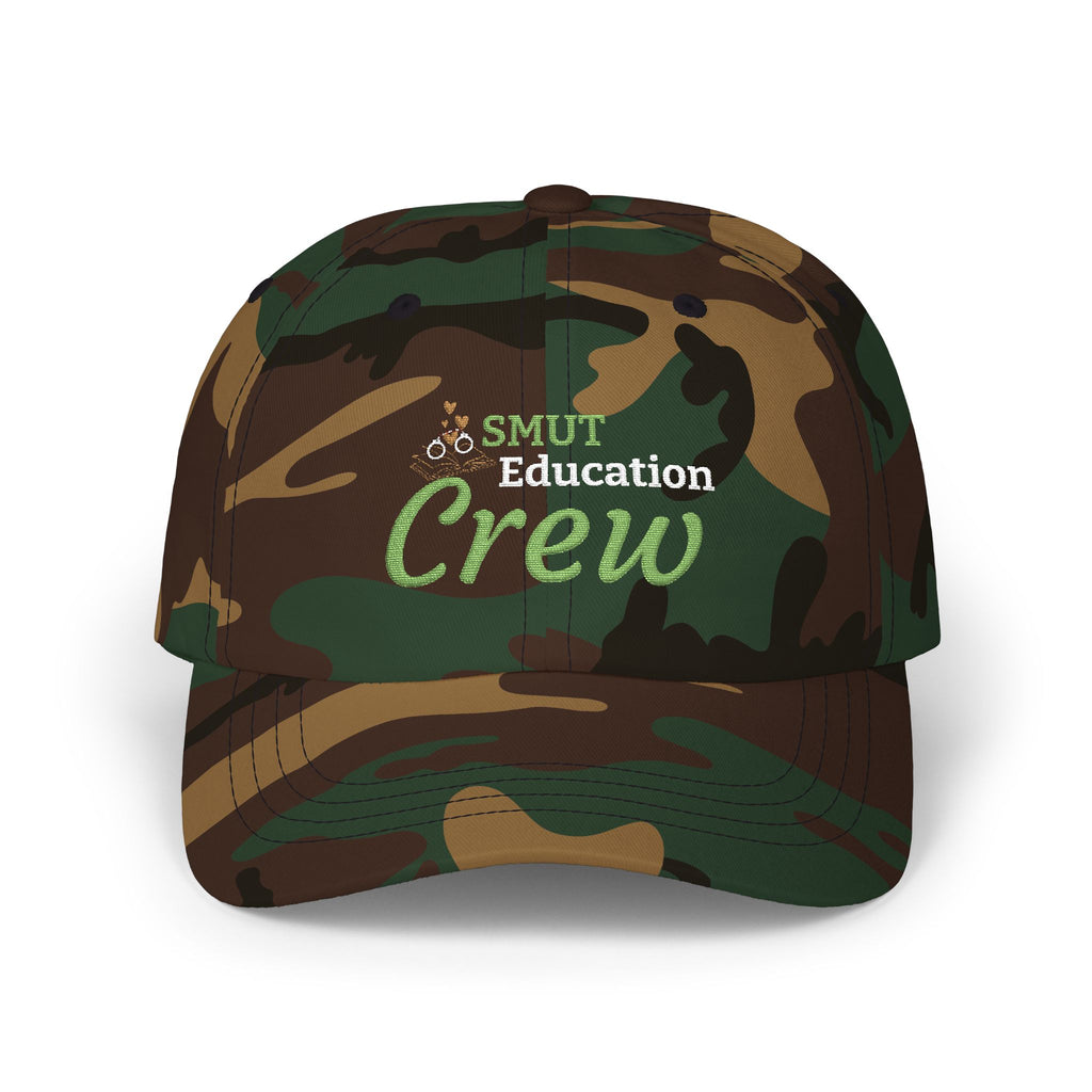 Smut Education Crew Cap | Camo Cap, Embroidered Adjustable Baseball Hat