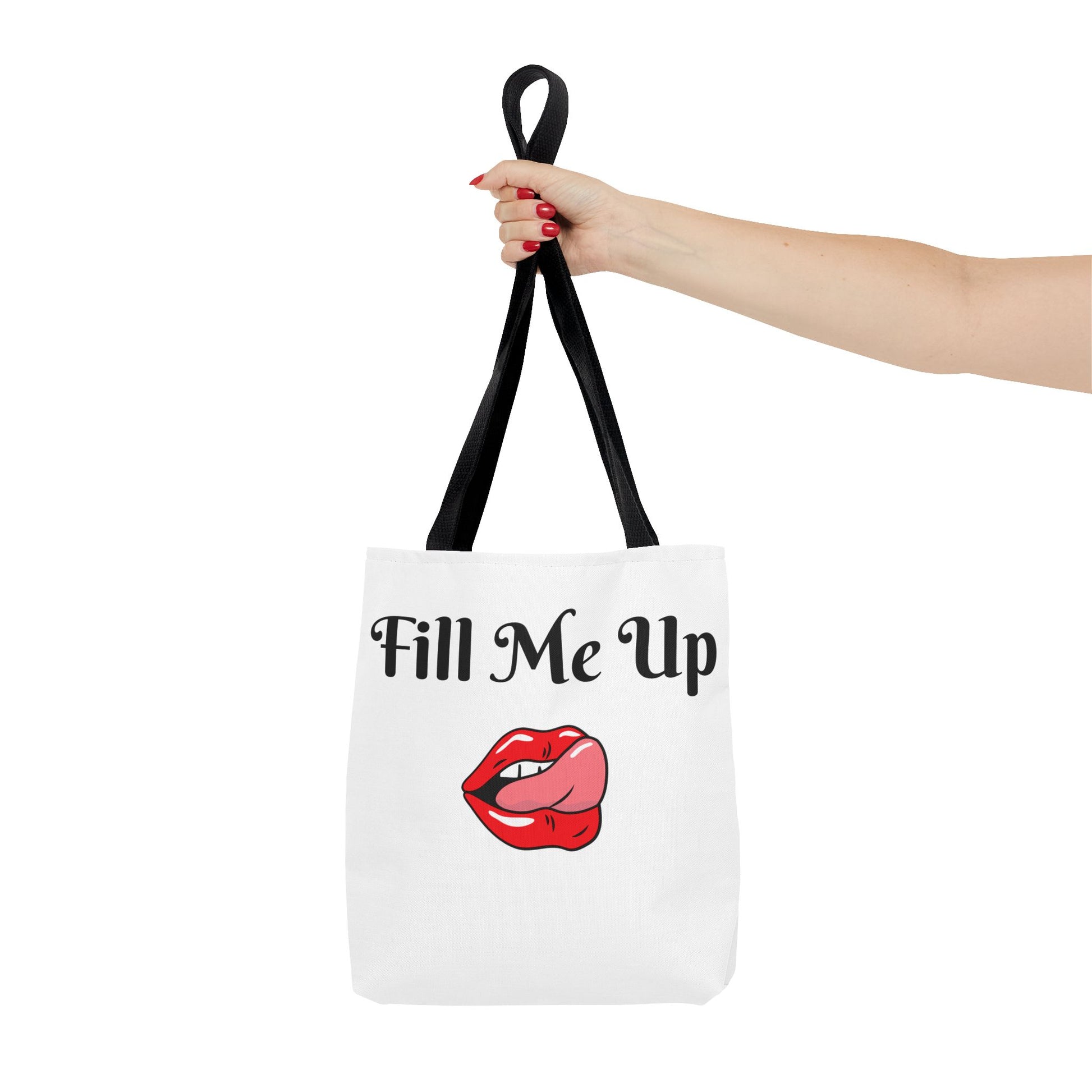 Whimsical Tote Bag Fill Me Up, Books Lover Gift, Cute Canvas Tote