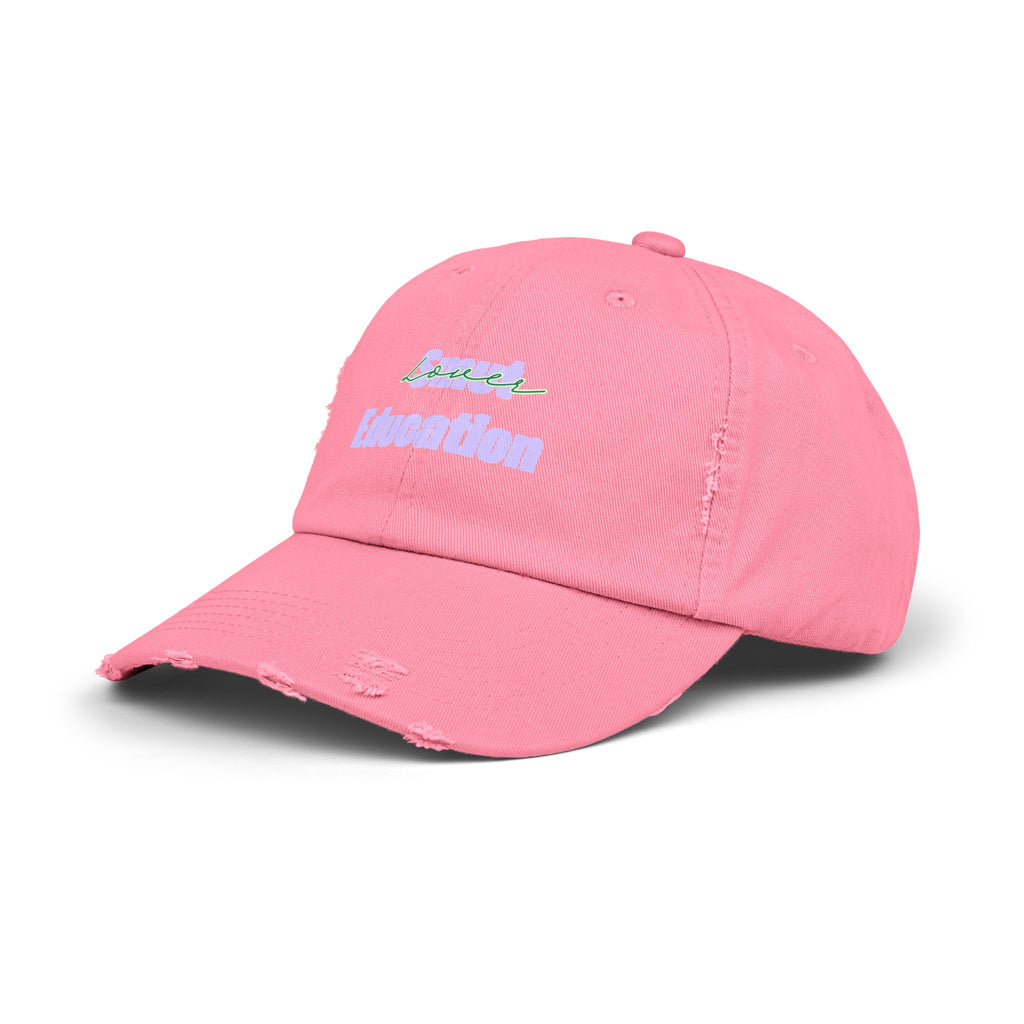 Pastel 'Smut Education Lover' Distressed Cap — Vintage Style Baseball Hat