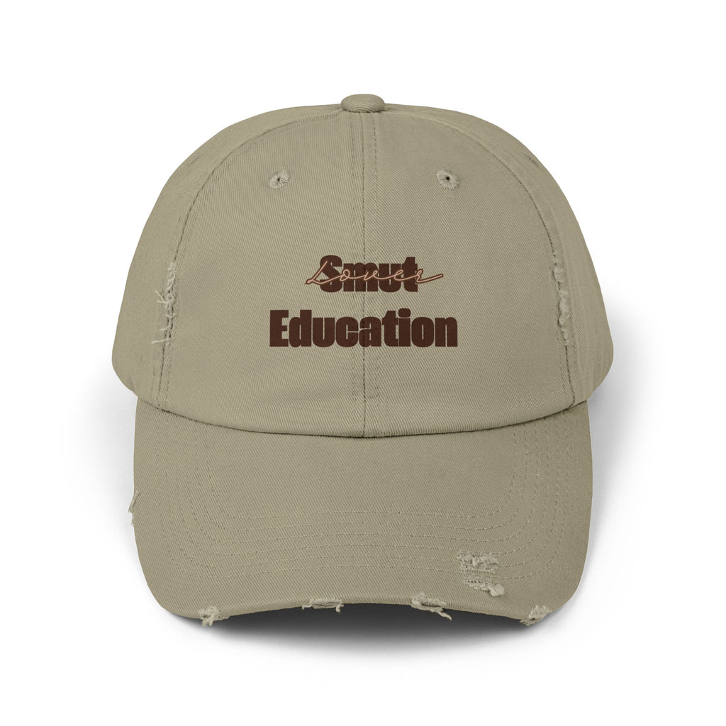 Peanut Butter Baby 'Smut Education Lover' Distressed Cap — Vintage Style Baseball Hat