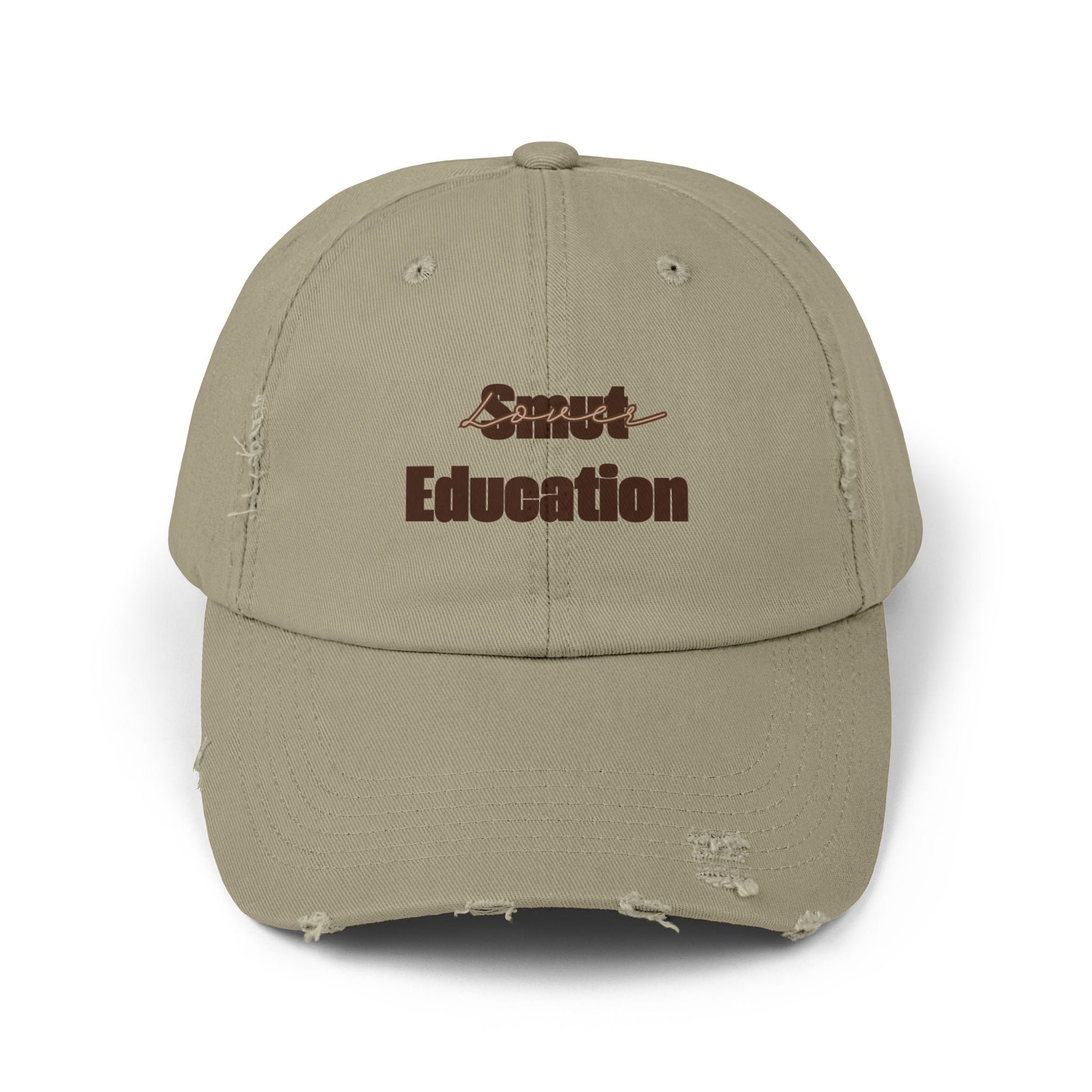 Peanut Butter Baby 'Smut Education Lover' Distressed Cap — Vintage Style Baseball Hat