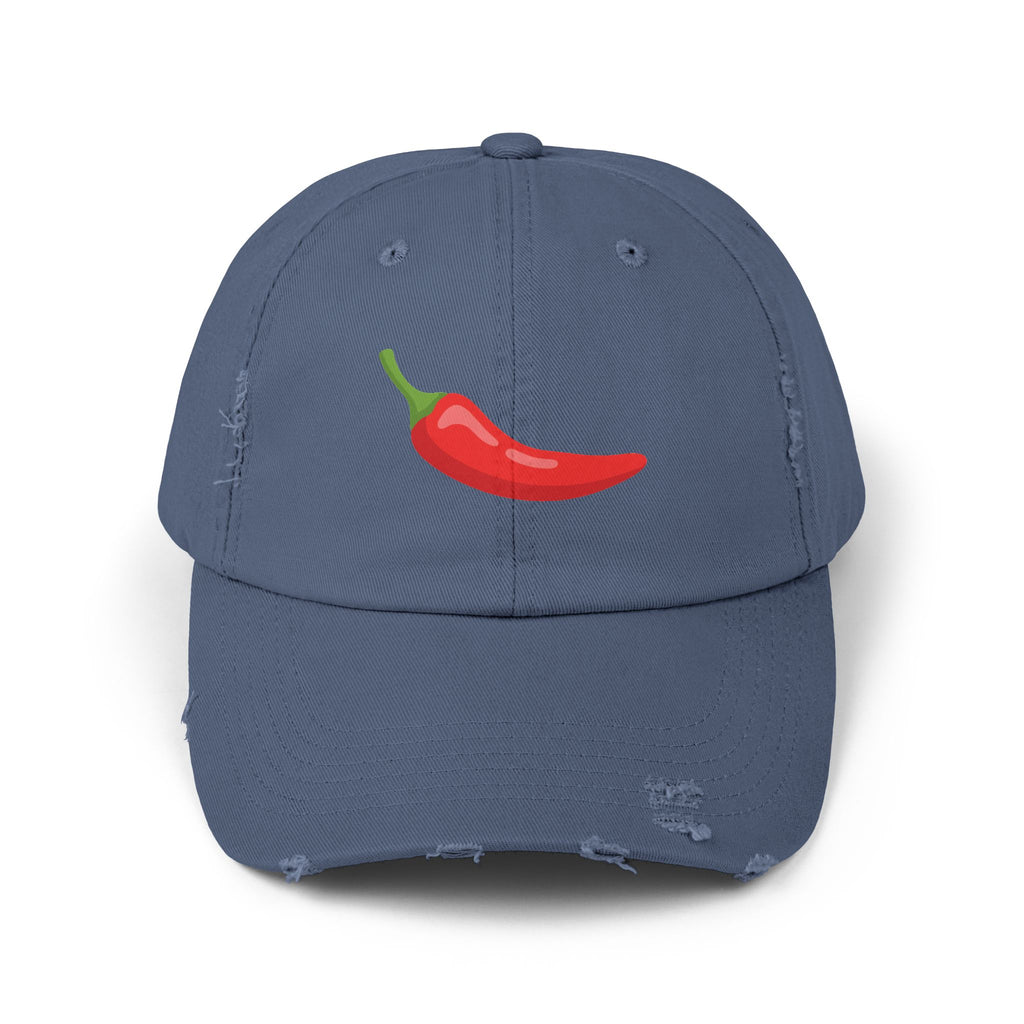 Red Chili Pepper 'Spicy Book' Distressed Cap