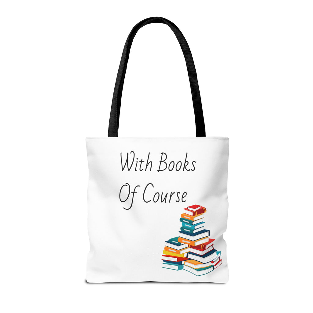 Whimsical Tote Bag Fill Me Up, Books Lover Gift, Cute Canvas Tote