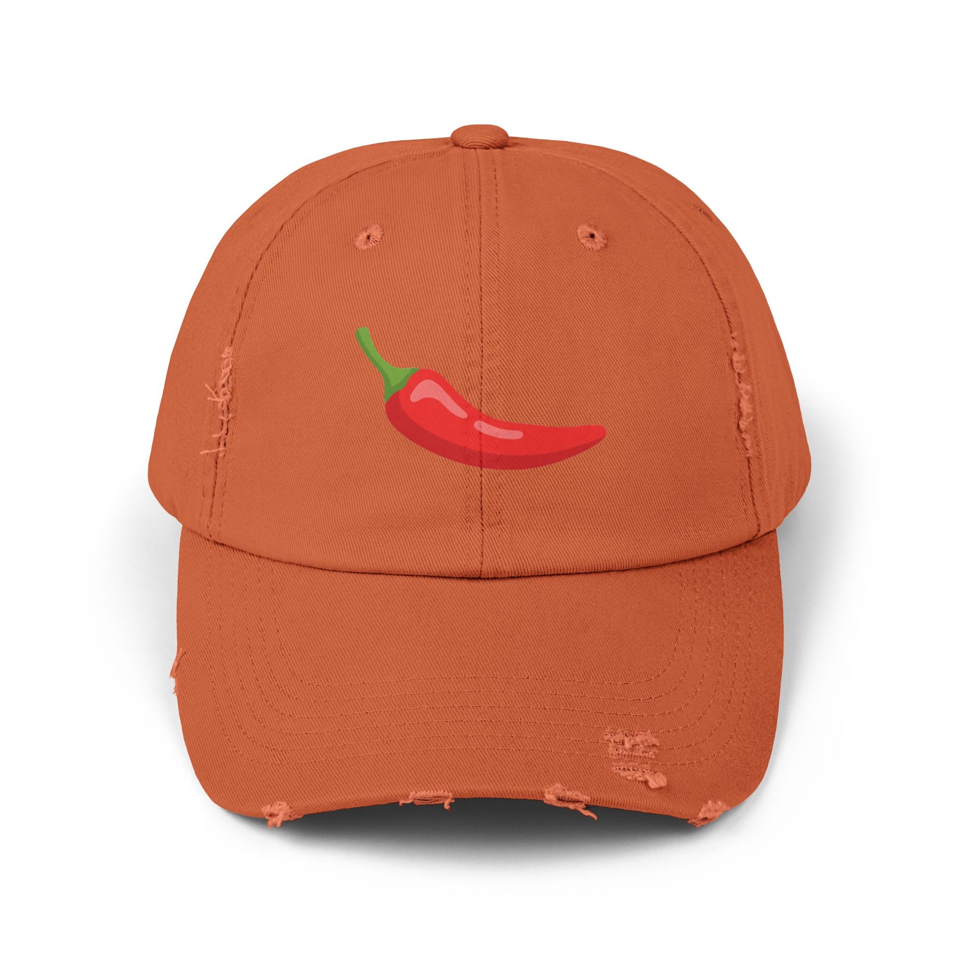 Red Chili Pepper 'Spicy Book' Distressed Cap