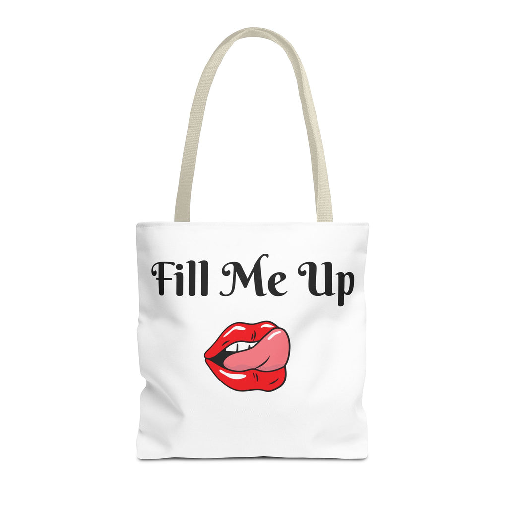 Whimsical Tote Bag Fill Me Up, Books Lover Gift, Cute Canvas Tote