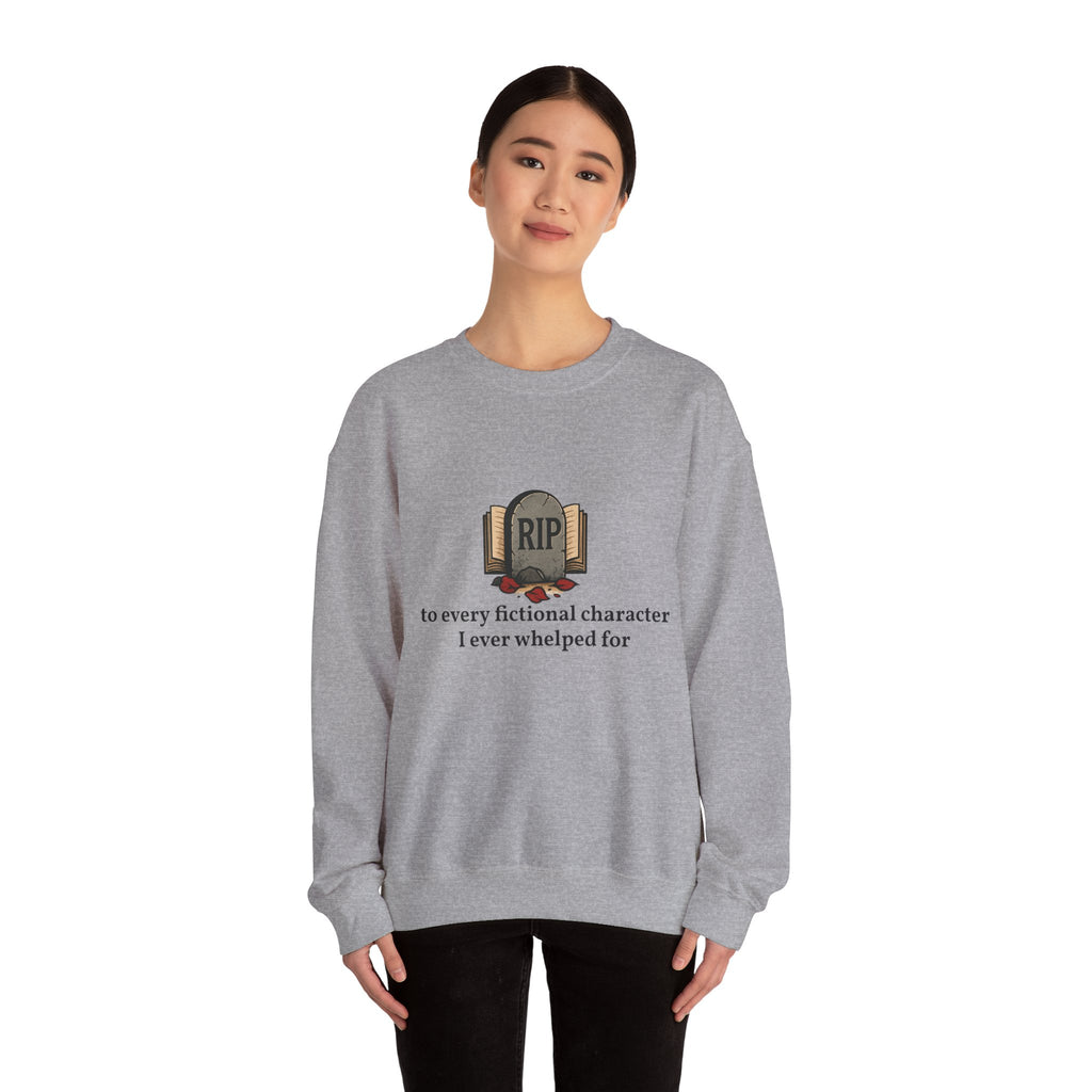 Rest in Peace Fictional Characters Sweatshirt, Cozy Crewneck, Unisex Pullover, Perfect Gift for Book Lovers, Writer Apparel, Heartfelt [...]