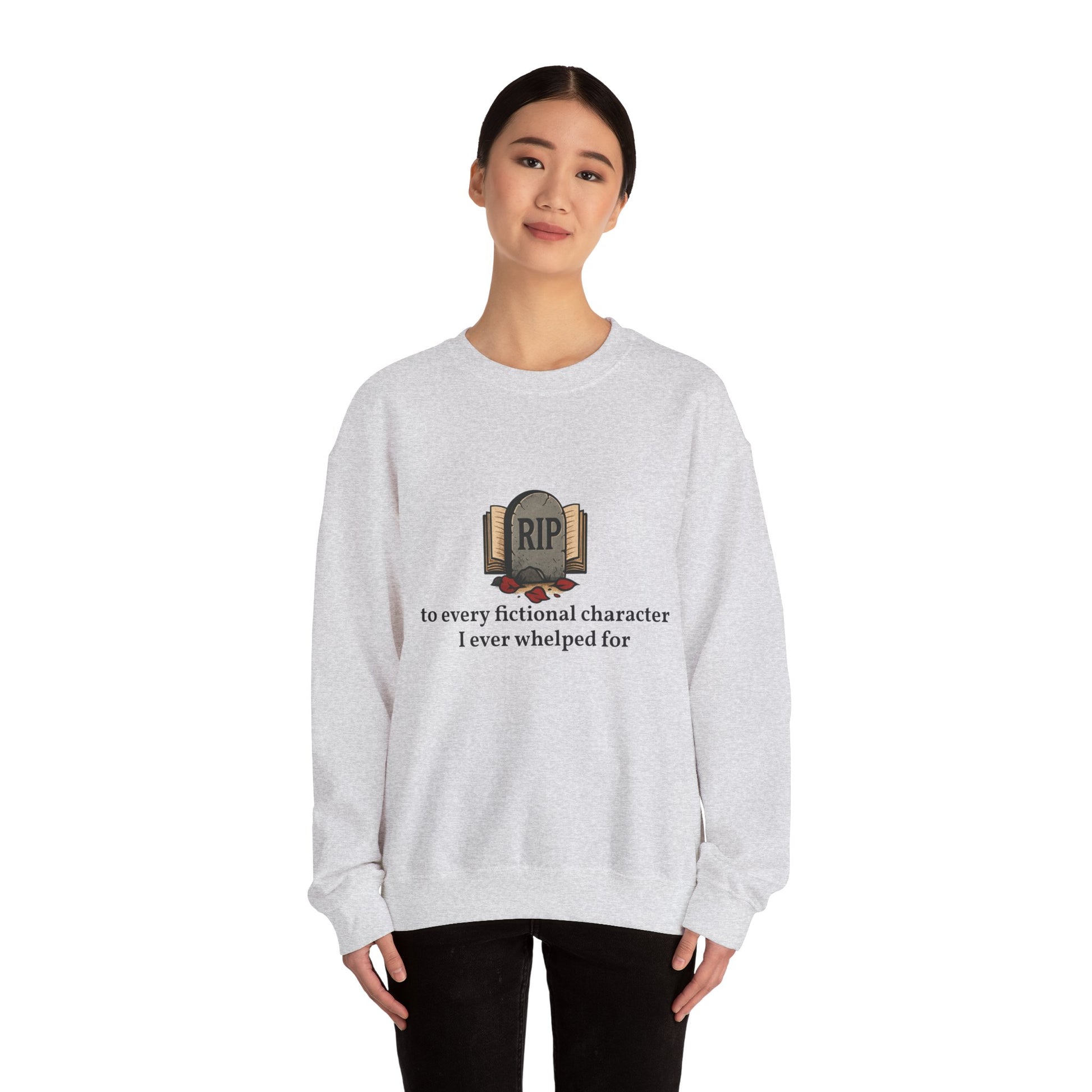 Rest in Peace Fictional Characters Sweatshirt, Cozy Crewneck, Unisex Pullover, Perfect Gift for Book Lovers, Writer Apparel, Heartfelt [...]
