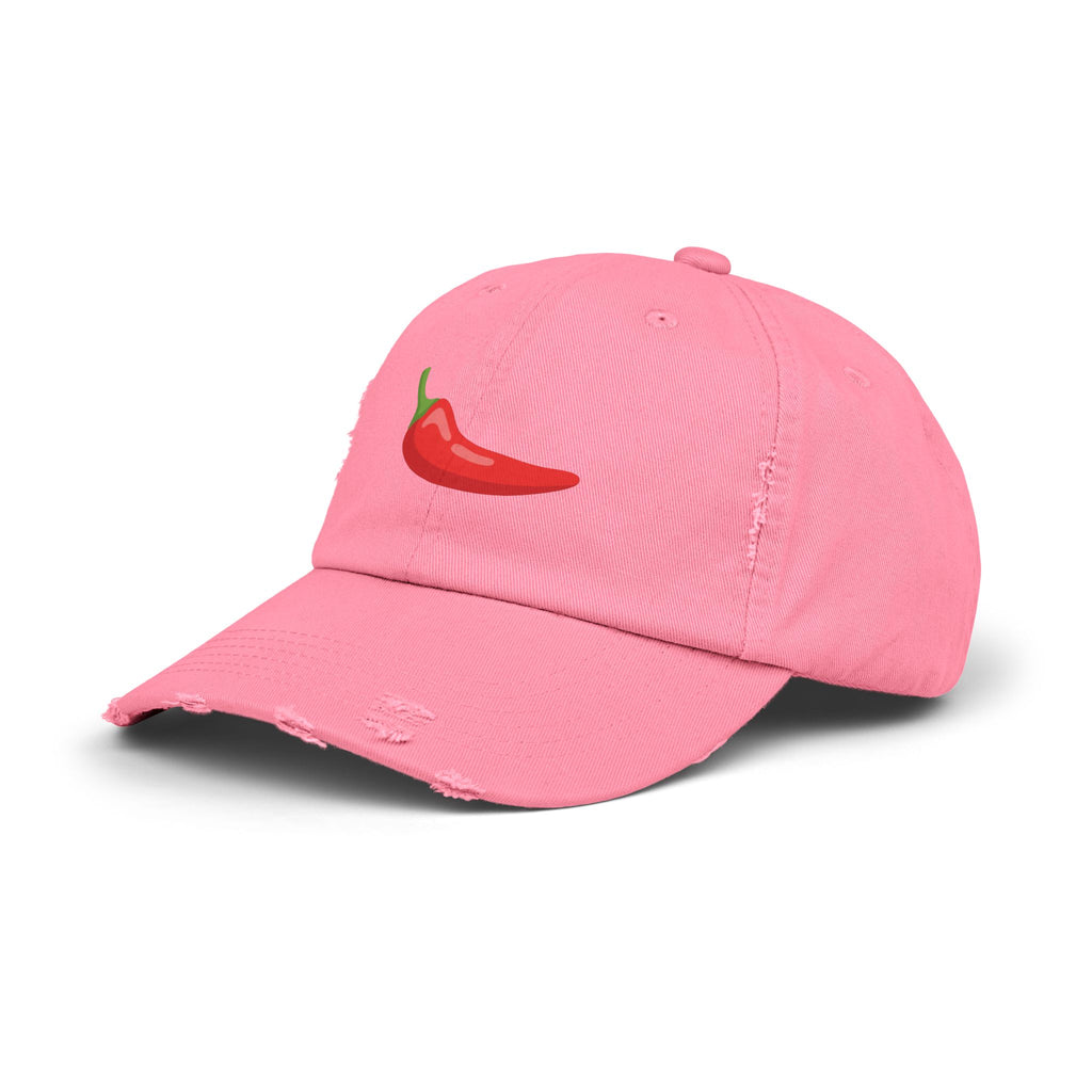 Red Chili Pepper 'Spicy Book' Distressed Cap