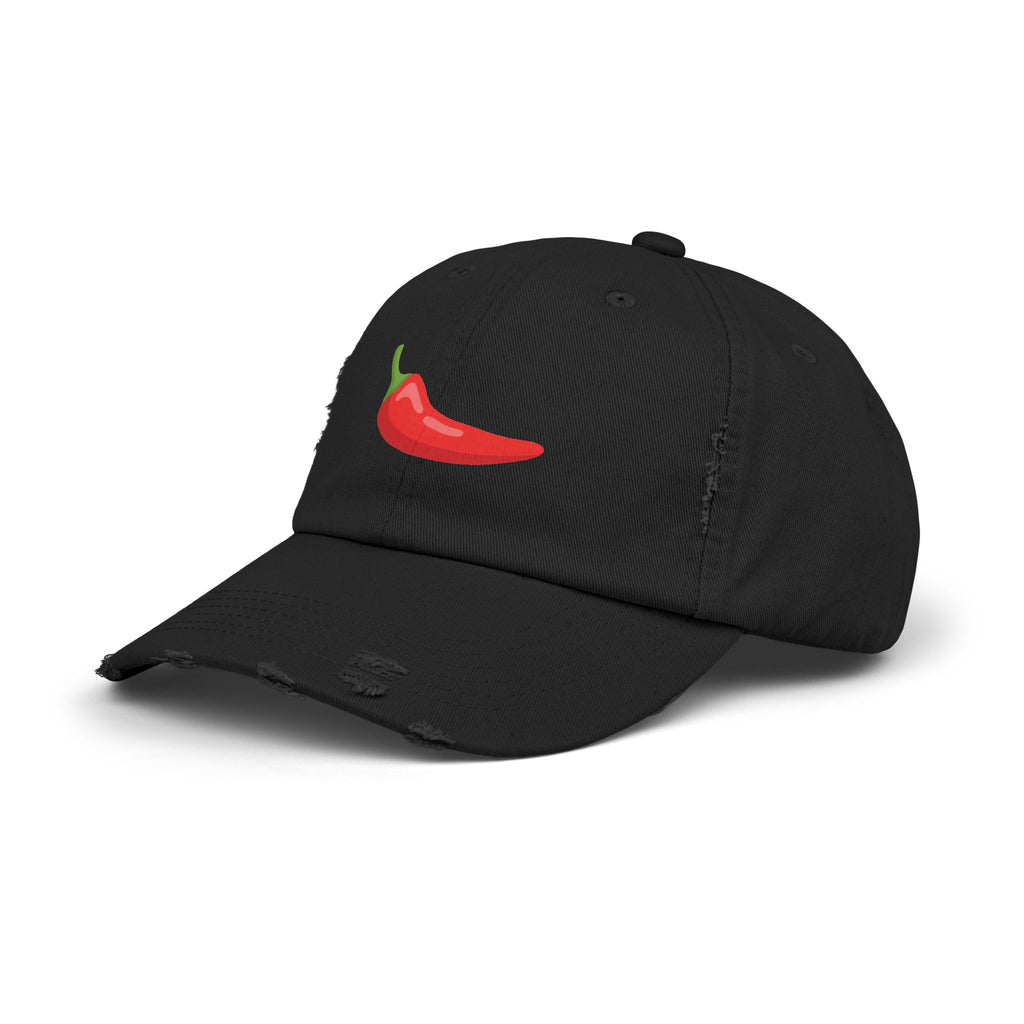 Red Chili Pepper 'Spicy Book' Distressed Cap