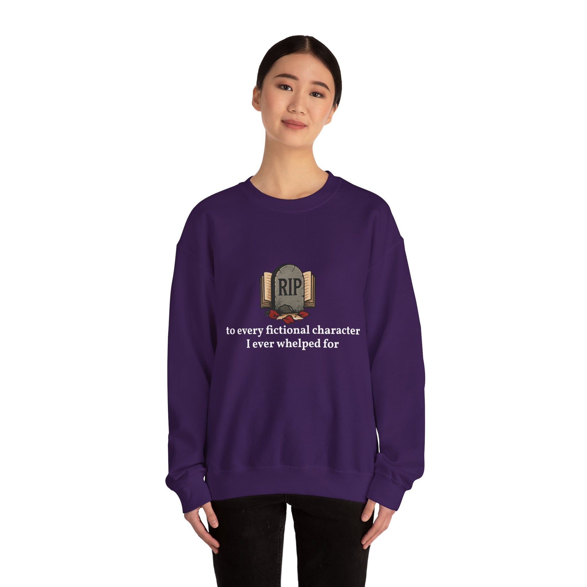 Rest in Peace Fictional Characters Sweatshirt, Cozy Crewneck, Unisex Pullover, Perfect Gift for Book Lovers, Writer Apparel, Heartfelt [...]