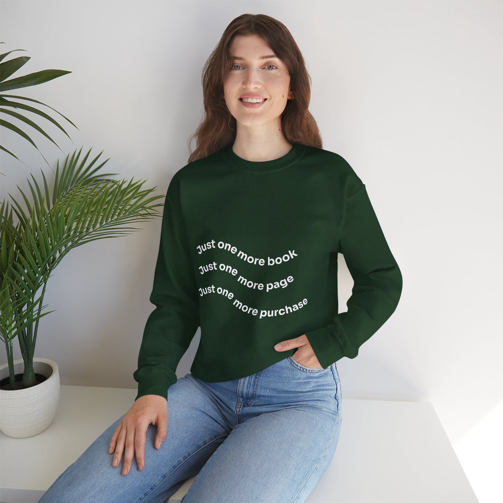 Reading Lover's Crewneck Sweatshirt, Cozy Literary Gift, Bookworm Apparel, Gift for Book Lovers, Cute Sweatshirt for Holidays, Just [...]